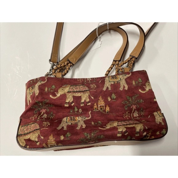 RELIC BY FOSSIL INDIA ELEPHANT PRINT SMALL HANDBAG PURSE Crossbody Or Handles - Picture 3 of 7